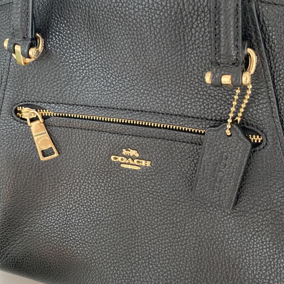 Black Leather Coach Bag Prarie Satchel - Picture 4 of 13